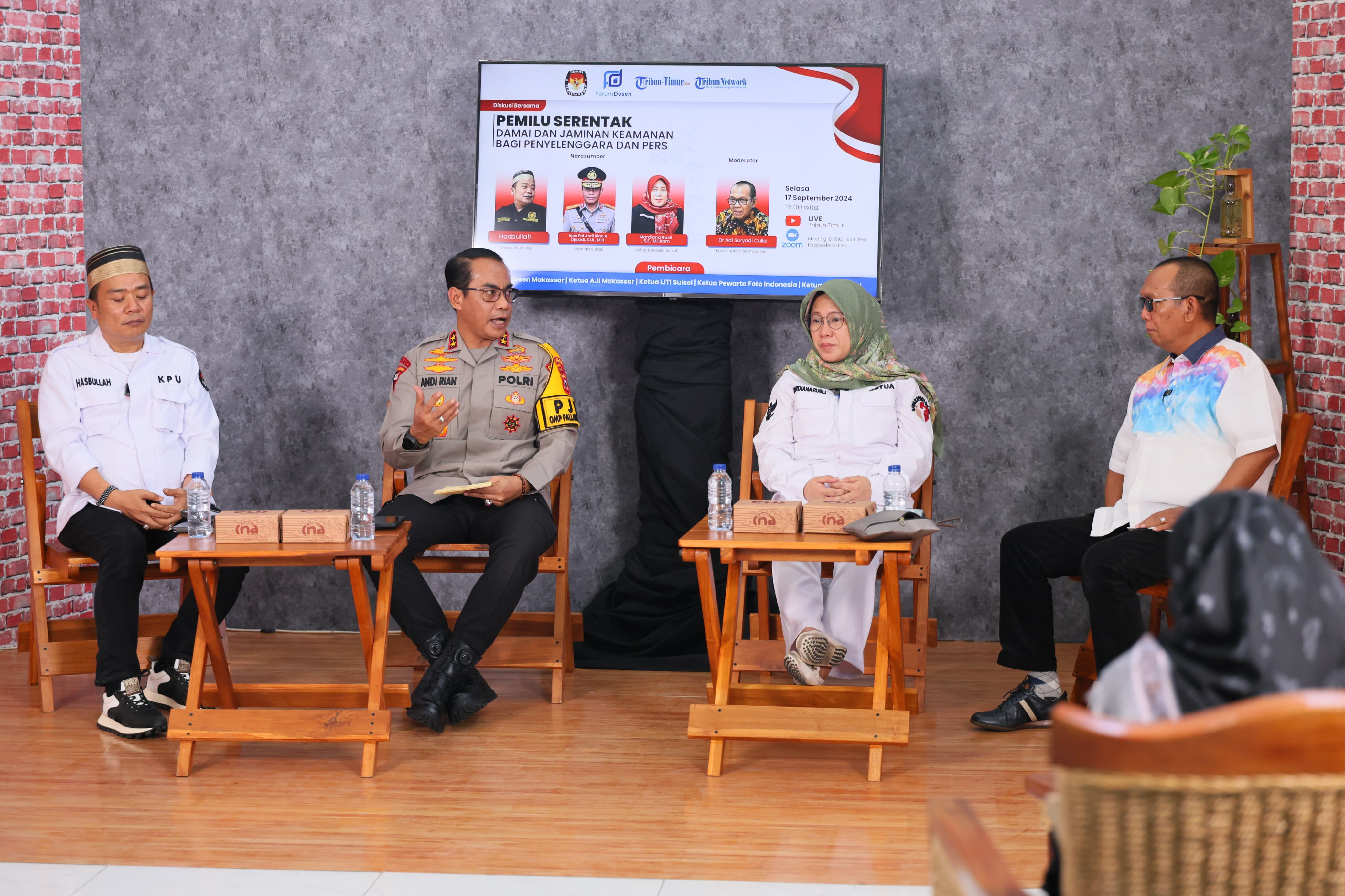 Kapolda Sulsel Tegaskan Komitmen 5 Aturan Polri untuk Netral di Pilkada 2024 dalam Diskusi Publik