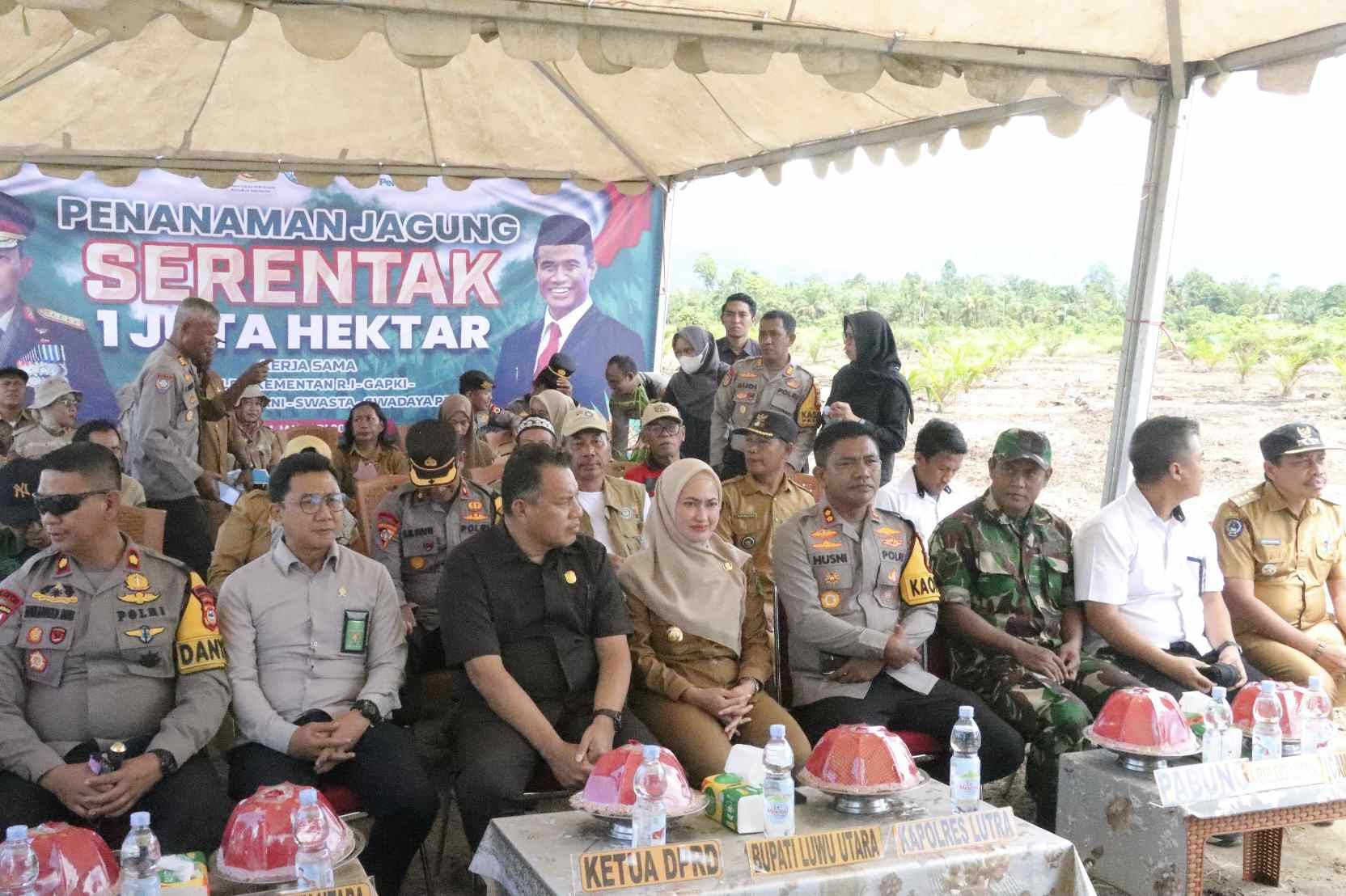 Polres Luwu Utara Dukung Ketahanan Pangan, Gelar Penanaman Jagung Serentak 1 Juta Hektar