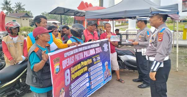 Polres Luwu Utara Intensifkan Edukasi Keselamatan Lalu Lintas dalam Ops Patuh Pallawa 2024