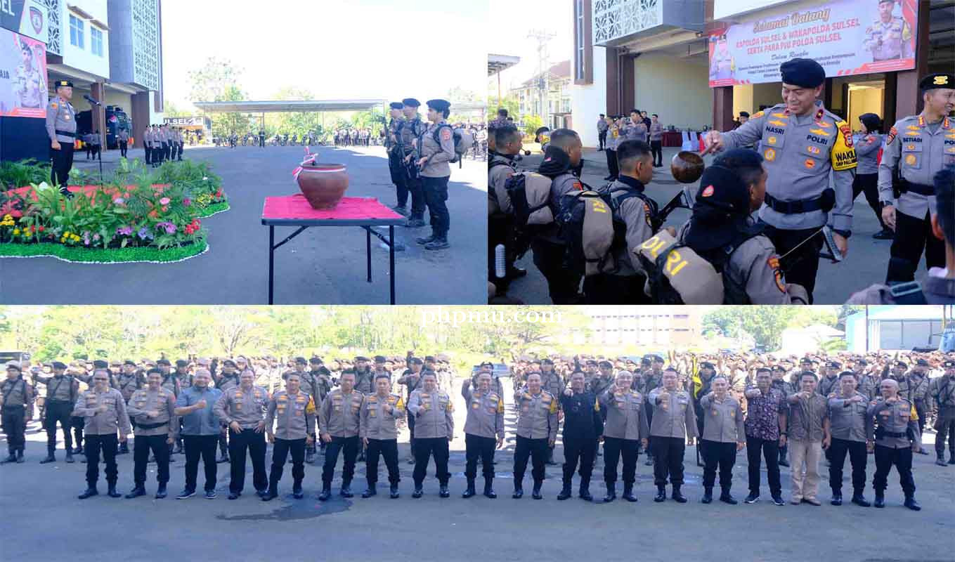 Wakapolda Sulsel Pimpin Penutupan Pembinaan Tradisi dan Latihan Peningkatan Kemampuan Samapta di Polda Sulsel