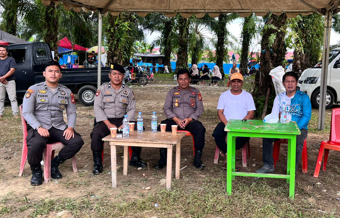 Polsek Mappedeceng Amankan Latber Balap Motor MX Trail, Meriahkan HUT RI ke-80 di Sirkuit Ledano