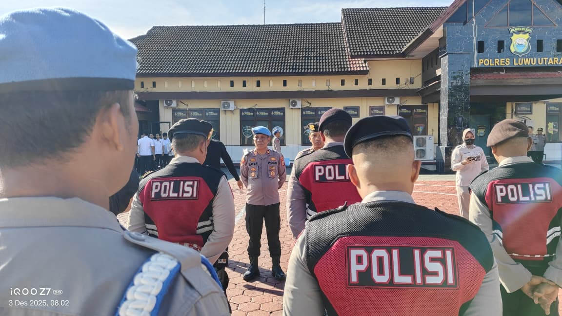 Mitigasi Pelanggaran Jadi Sorotan, Kasipropam Beri Pengarahan pada Apel Fungsi Polres Luwu Utara